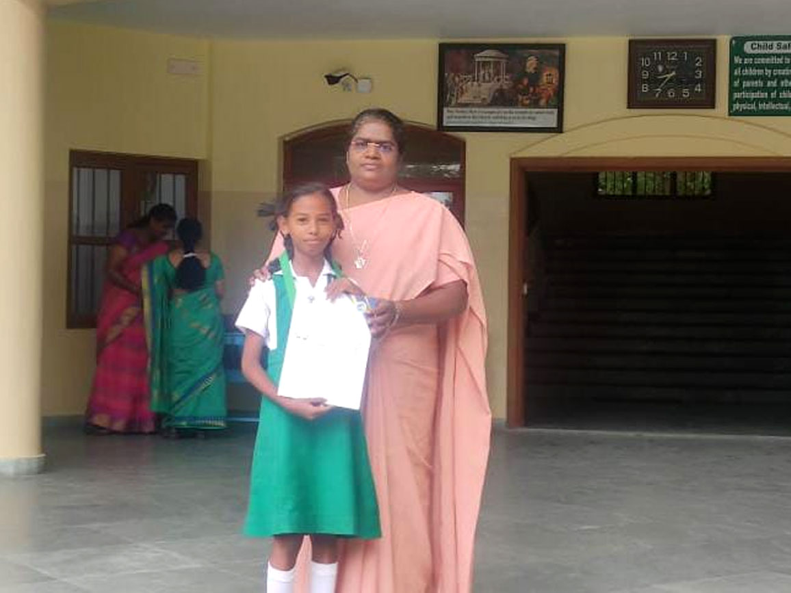 Smyrna Alamkruthi M S of Std V A secured Gold Medal in Sub Junior Girls at 19th Chennai District Taekwondo Championship 2025.